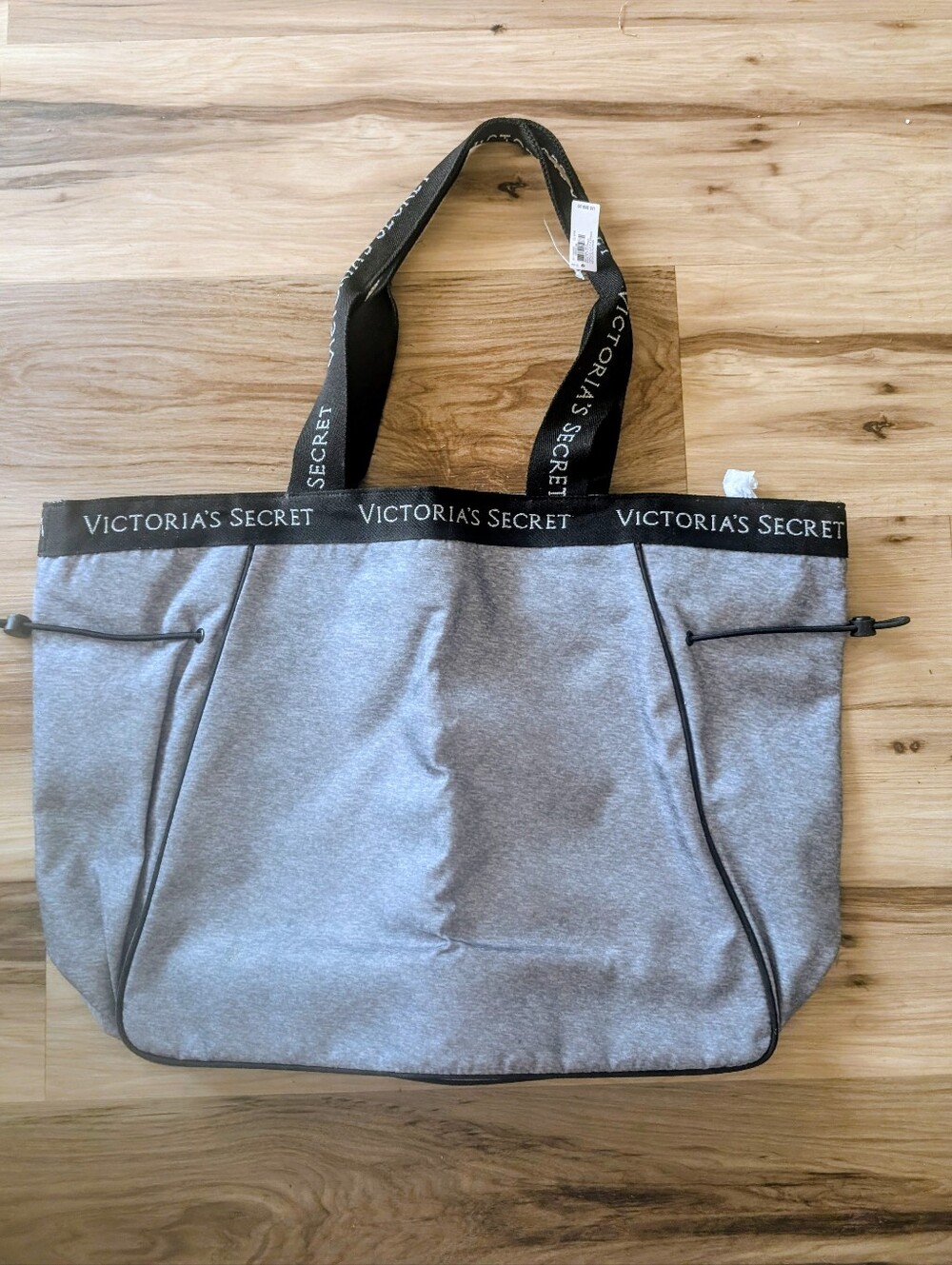 Victoria's Secret Black & Gray Zip Tote Bag, numerous pockets, shoulder bag BNWT